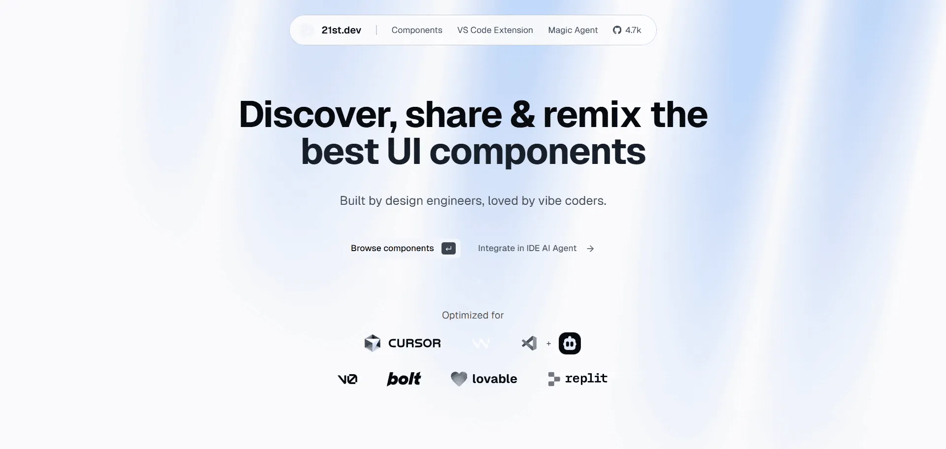 Skip the endless configuration headaches and start building production-ready applications immediately with web development tools 21st.dev. Built for modern developers and development teams, this comprehensive platform combines pre-configured development environments with automated deployment pipelines so you can launch projects in minutes instead of hours, while integrated testing frameworks and collaboration features enable seamless team coordination without wrestling with complex toolchain setups. This runs on a platform designed by experienced developers who understand the pain of development workflow friction, ensuring every project launches faster, maintains consistent quality standards, and scales effortlessly from prototype to production. The platform eliminates the traditional barriers between idea and implementation, providing everything needed to go from concept to live application without the typical development environment struggles that slow down even experienced teams.
