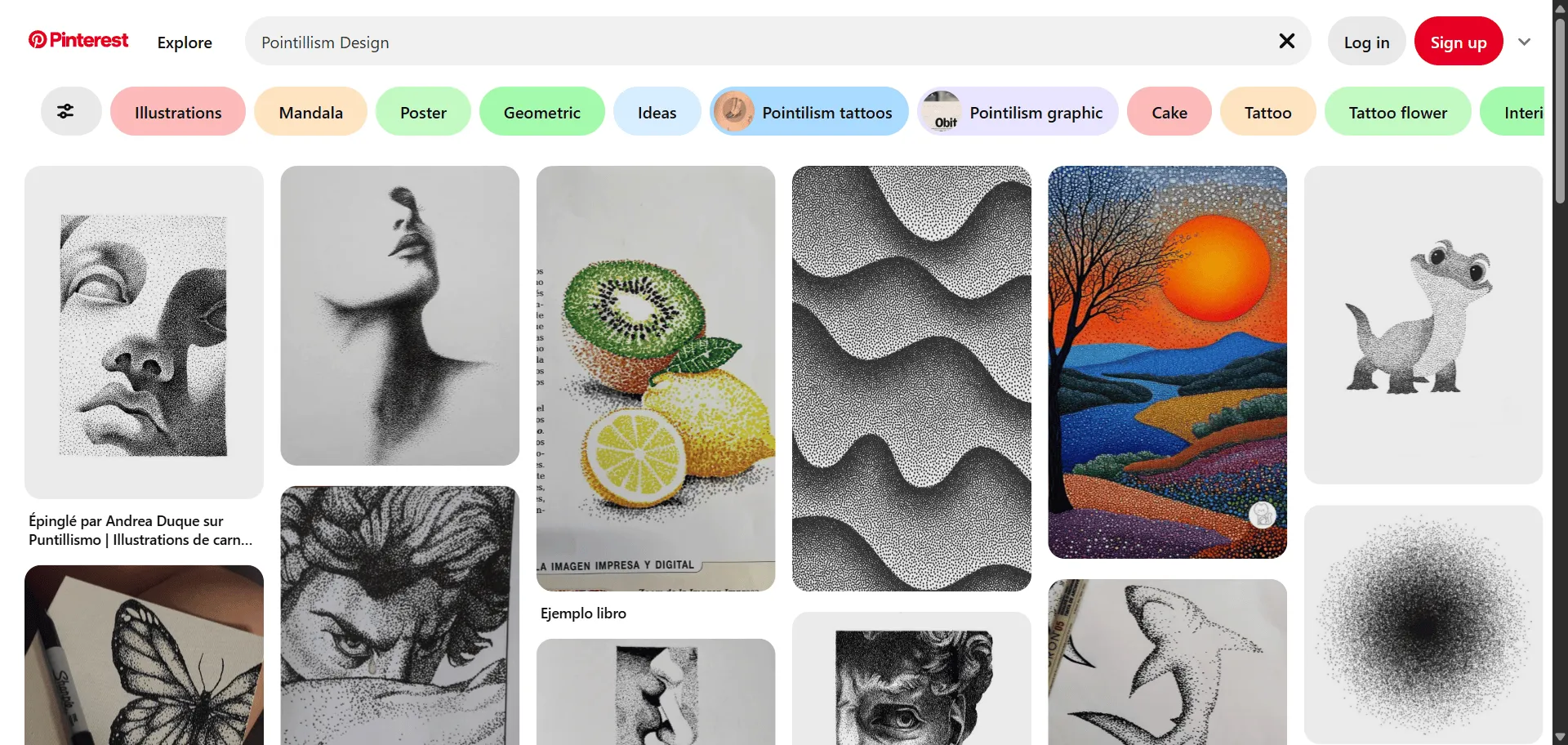 Pointillism-design-style