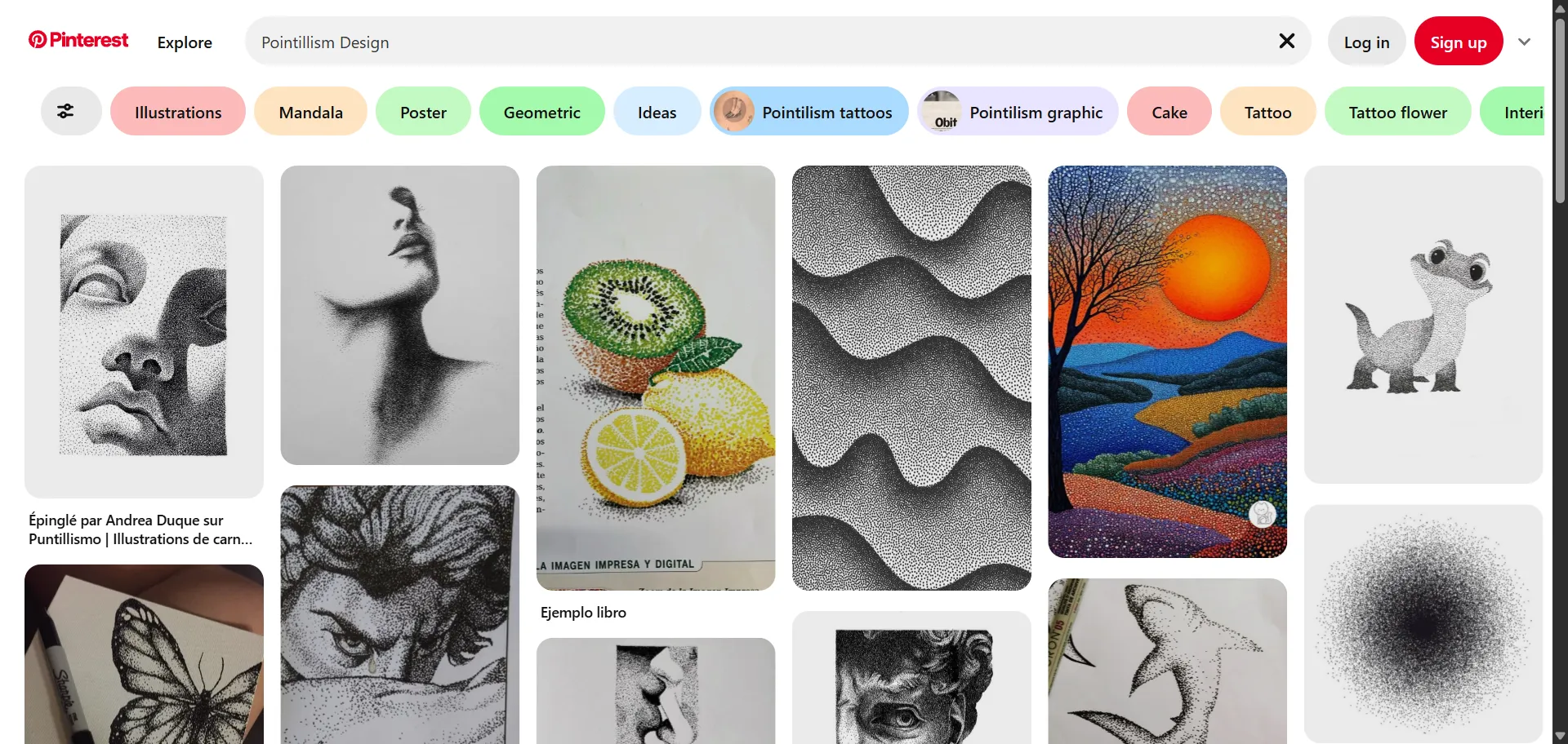 Pointillism-design-style