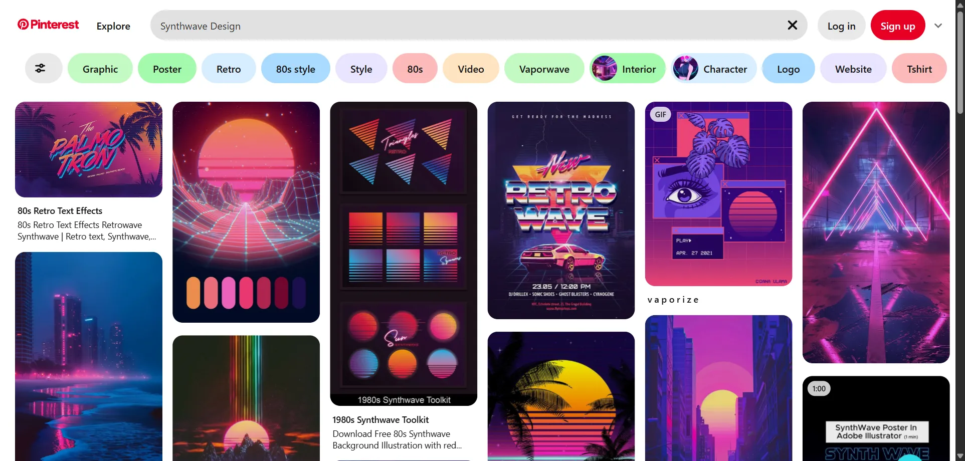Synthwave-design-style