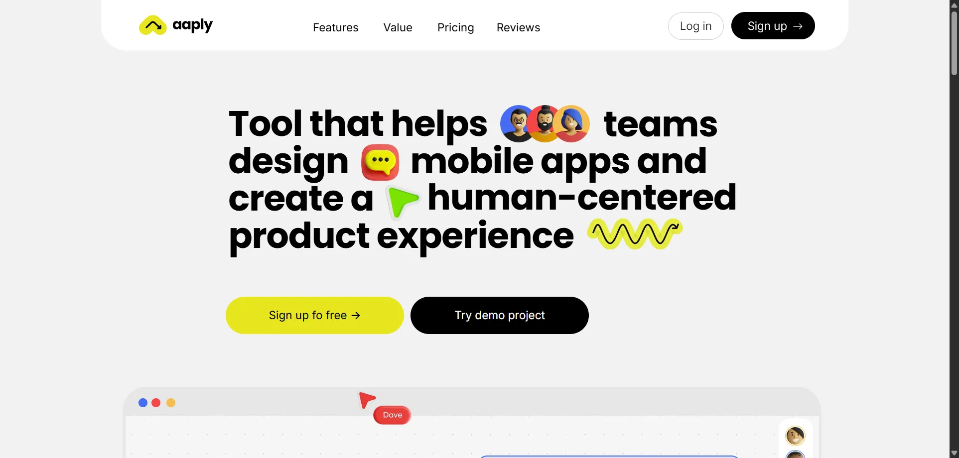 Tool to creating low poly wireframes and mobile app designs with templates and collaboration features.