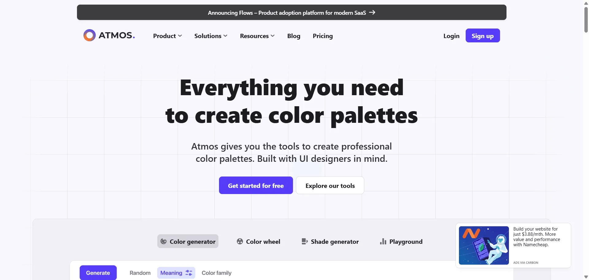 Transform chaotic color choices into professional palettes that work everywhere with Atmos color palette generator. Built for UI designers and developers, it combines LCH color space technology with intelligent shade generation so you can create perceptually uniform palettes in minutes, while contrast checkers and accessibility tools ensure