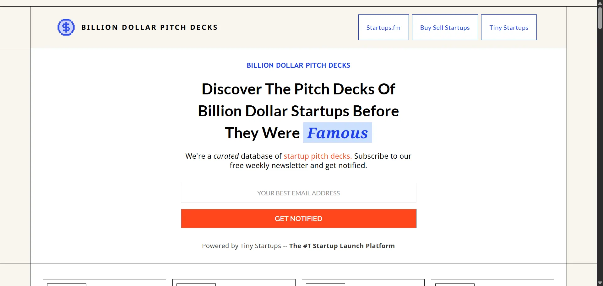 Stop guessing what investors want to see and craft winning pitch deck examples with Billion Dollar Pitch Decks. Built for founders and entrepreneurs, this resource solves the challenge of fundraising by providing a curated library of real pitch decks that secured massive funding. Instead of starting with a blank template, you can deconstruct the exact slides used by iconic companies like Airbnb, Uber, and Revolut in their early stages. This allows you to understand winning narrative structures, effective data presentation, and compelling design. It's the essential playbook for any founder looking to build a persuasive story, confidently present their vision, and secure the capital needed to build a billion-dollar company.