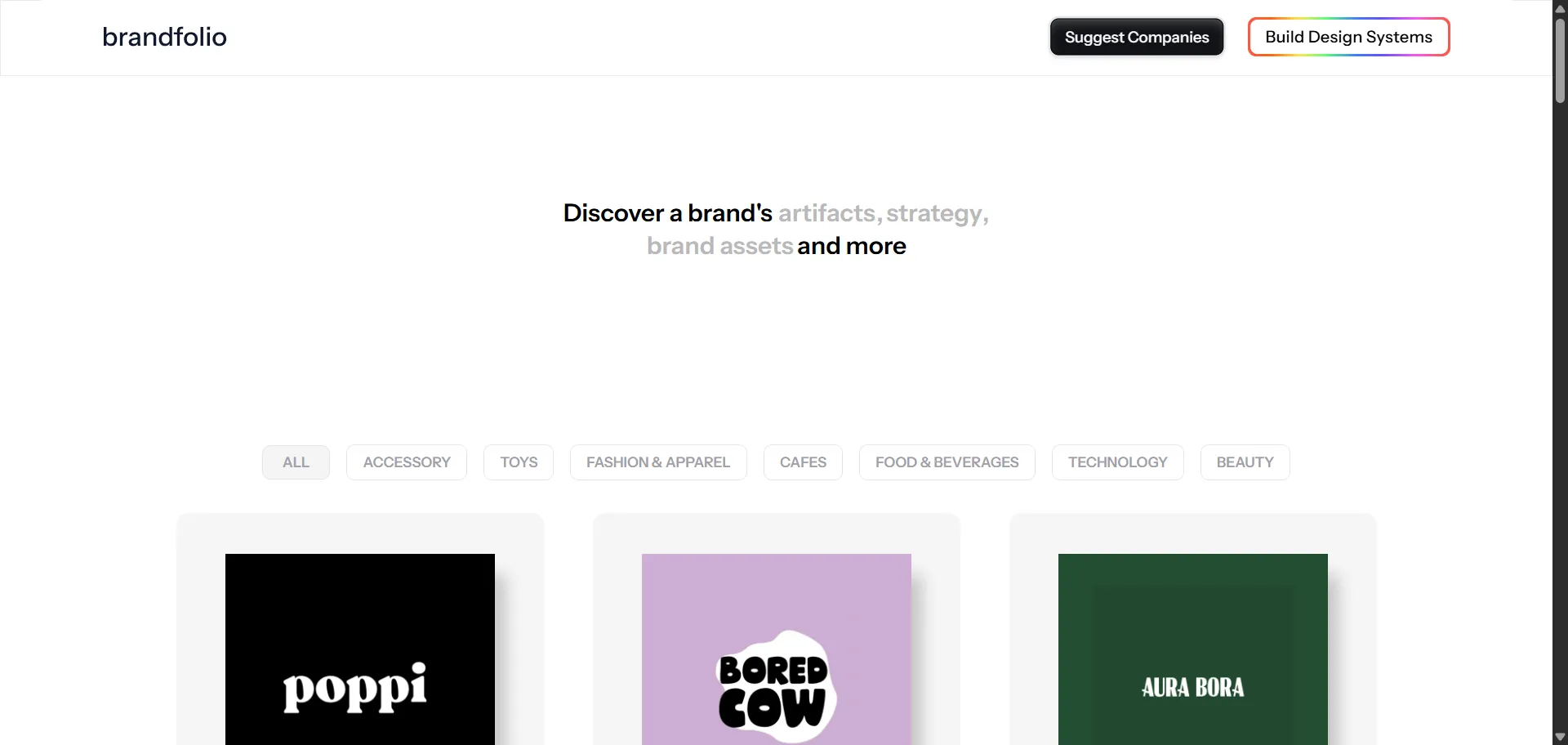 BrandFolio Design is a curated platform offering detailed brand assets, strategy maps, social media kits, and packaging designs across industries like technology, fashion, and food & beverages. It helps designers, marketers, and brand strategists explore brand identities and market positioning to build cohesive design systems. Continuously updated, it fosters collaboration by allowing user submissions and serves as a comprehensive resource for brand research and inspiration