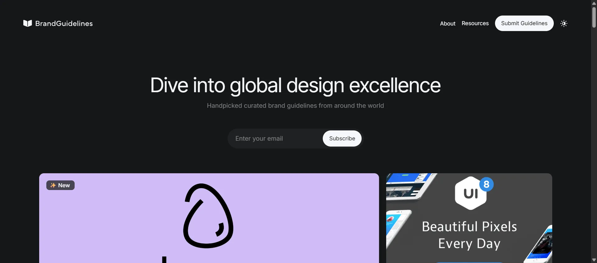 Transform scattered brand reference hunting into strategic design intelligence when curated expertise delivers targeted brand design inspiration with brand design inspiration from Brand Guidelines. Built for passionate designers, brand managers, and creative professionals seeking visual excellence, it combines handpicked global brand guidelines with premium template resources so you can discover breakthrough design patterns from leading companies like IBM, Dropbox, and Starbucks instantly, while Figma-ready templates and submission opportunities enable comprehensive brand research without endless browsing. This runs on a platform founded by 1042 Studio's Lee Black with carefully chosen collections featuring only the best designs, ensuring every brand project ships faster, looks distinctive, and scales strategically. The specialized showcase champions design excellence through fresh guidelines submissions and premium customizable templates, giving you direct access to proven brand strategies that separate memorable visual identities from forgettable brand experiences across contemporary design disciplines.