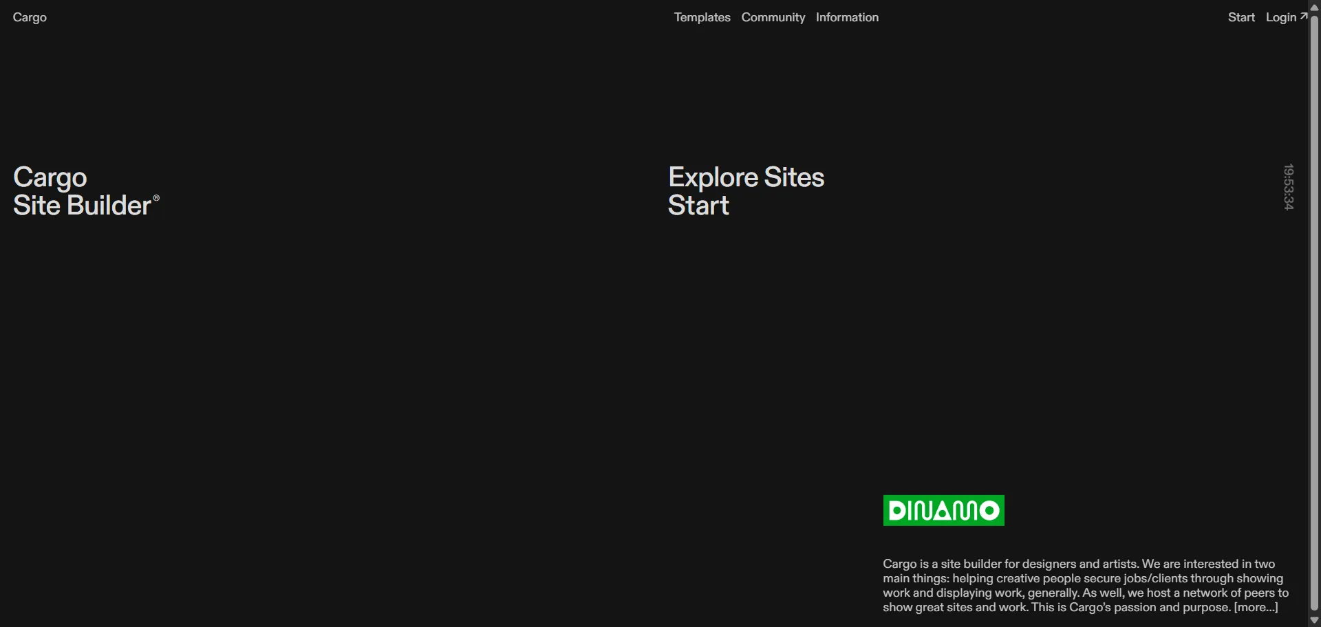 Cargo is a visually-driven portfolio builder designed for creatives who want to showcase their work with minimal fuss and maximum personality. Its clean, grid-based layouts and customizable templates make it ideal for artists, illustrators, photographers, and designers seeking a minimalist, editorial-style presentation.

With Cargo 3, you can build responsive sites featuring image galleries, video embeds, and custom fonts. The platform supports custom domains, contact forms, and even e-commerce functionality, allowing you to sell prints or digital goods directly from your site. For those comfortable with code, Cargo offers the flexibility to inject custom HTML, CSS, and JavaScript, enabling advanced customizations like hover effects, dark mode, and multilingual support .
Cargo Site Tutorials

While Cargo's interface may have a steeper learning curve compared to some competitors, it rewards users with a high degree of creative control . If you're seeking a platform that allows your work to take center stage without unnecessary distractions, Cargo is a compelling choice.
