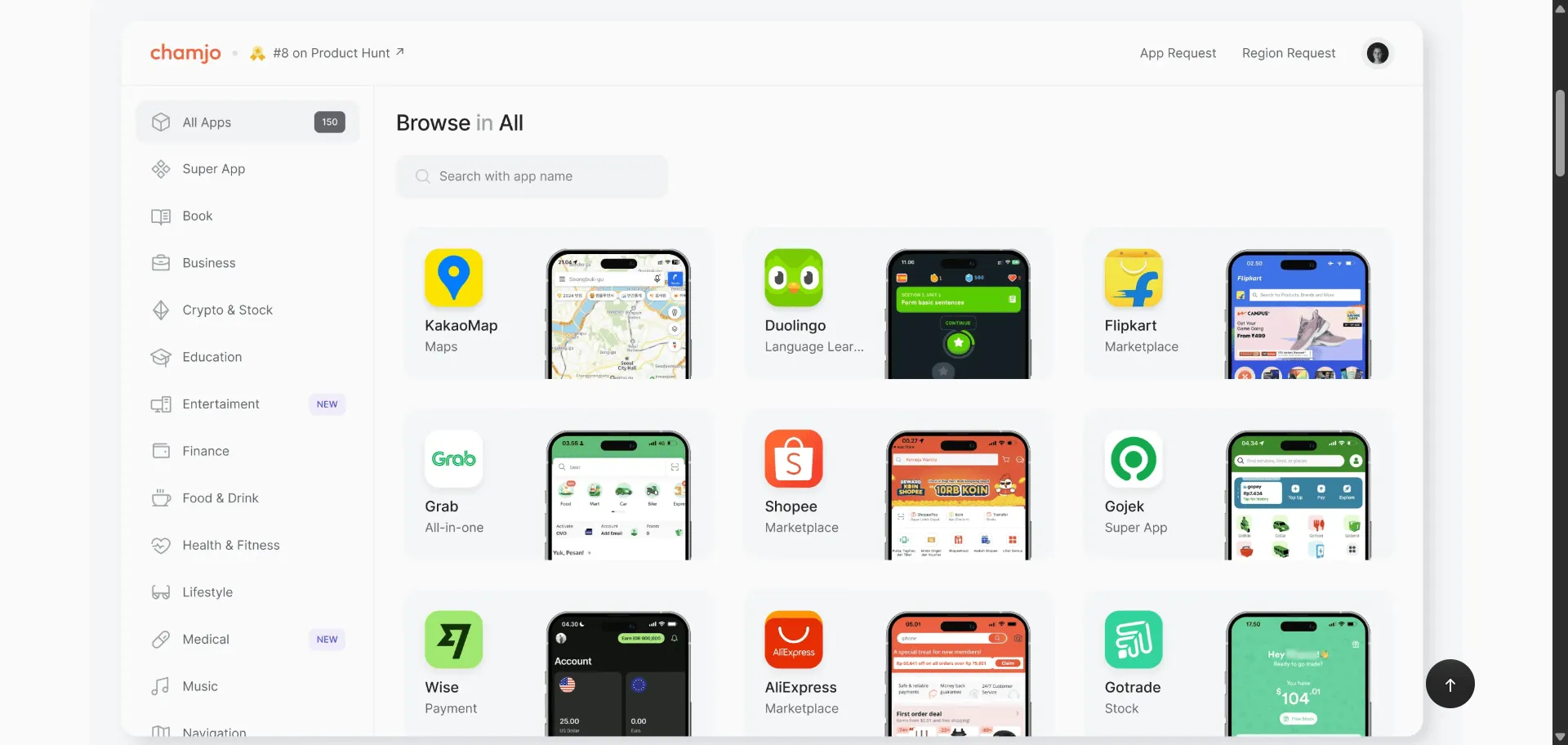 Chamjo, local-app UX inspiration library lets you stop hunting random screenshots and start benchmarking intelligently. Built for UX designers, product teams and mobile-first researchers, it combines curated global app flows with regional insights so you can quickly map user journeys and design patterns, while its region-filtering and screenshot request features enable you to tailor inspiration to your target market without scatter-shot browsing. This runs on a platform trusted by “8 000+ local app screenshots” and featured on Product Hunt, ensuring every design brief launches faster, looks sharper, and speaks locally.