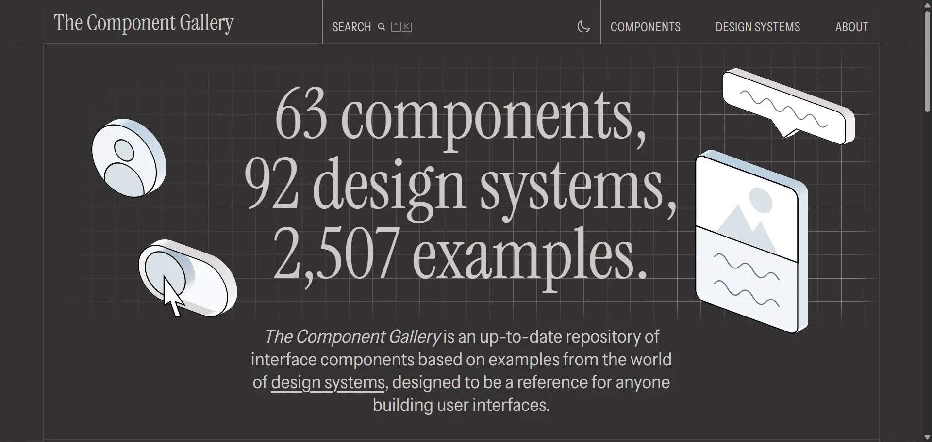 A sleek, curated hub featuring 2,500+ live UI components and 90+ real-world design systems—from accordions to popovers—complete with code samples, accessibility best practices, and usage guidelines. Tailored for UX/UI designers, developers, and creators who want to prototype faster, align with global patterns, and ignite fresh ideas.