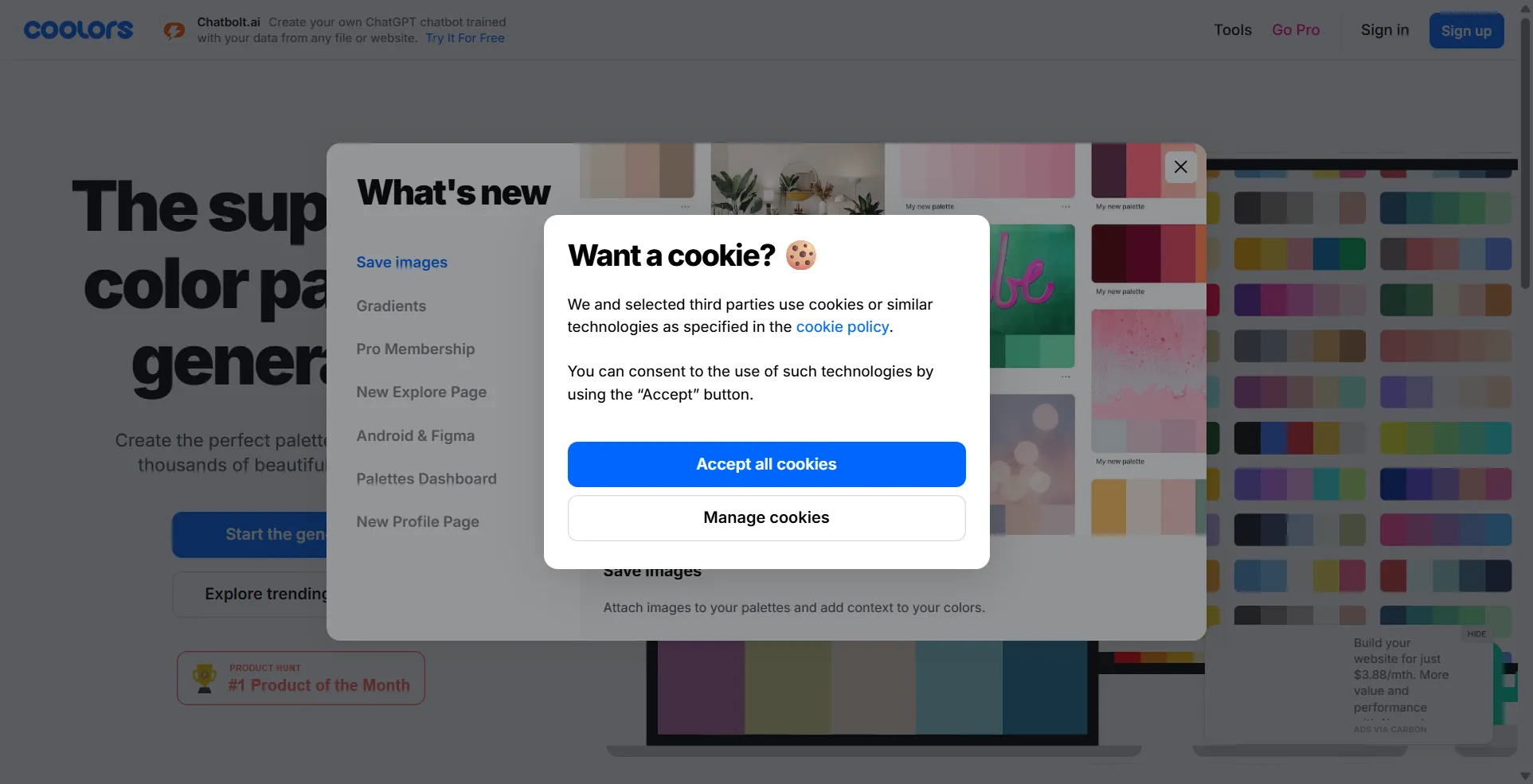 A tool to generate, explore and export awesome color palettes. Figma, chrome & adobe extensions also available.
