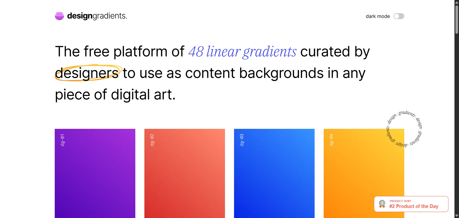 Design gradients