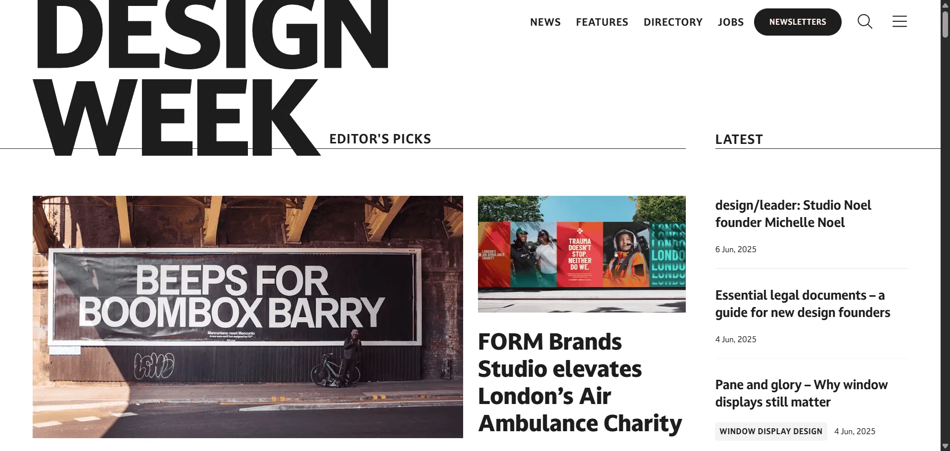 Transform scattered design updates into focused professional insights with design industry news from Design Week. Built for designers, agencies, and creative professionals seeking authoritative coverage, this UK publication combines breaking news with expert commentary so you can stay current with industry developments, while exclusive interviews and opinion pieces enable deeper understanding without information overload. The platform features comprehensive job listings, weekly cartoons, and member-exclusive content including monthly design discussions and editorial input opportunities. Founded in 1986 as the UK's first design magazine, it transitioned from print to digital-only in 2011 before being relaunched in 2024 with fresh branding and enhanced user experience. This runs on a platform trusted by design professionals across commercial disciplines from retail and packaging to graphics and interiors, ensuring every project ships faster, looks sharper, and scales effortlessly across modern creative workflows.