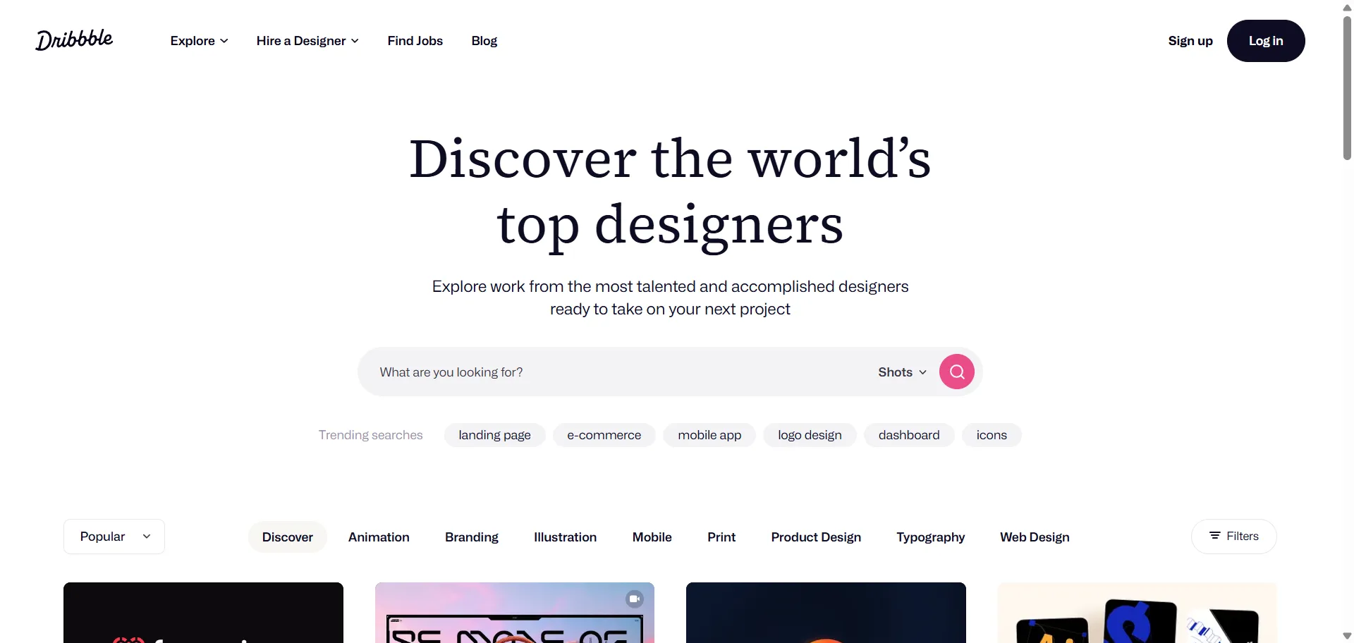 A tool for designers to showcase their work, get feedback, and find jobs.