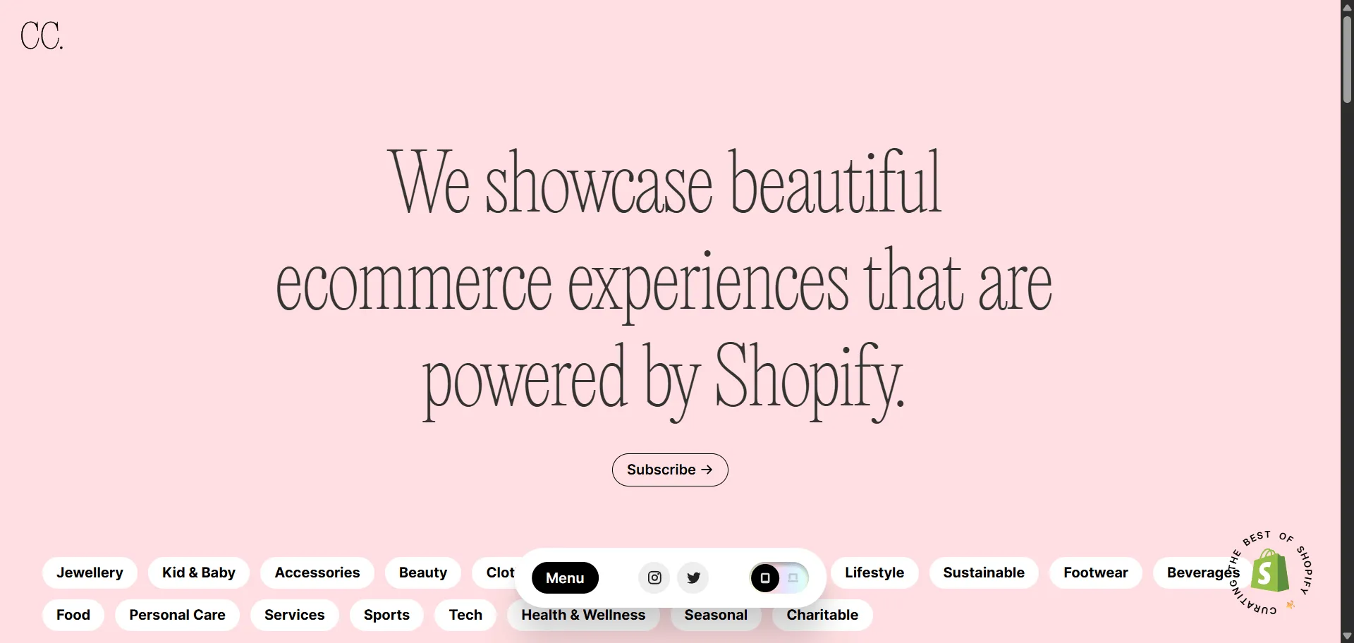 Stop building generic Shopify stores and start creating beautiful e-commerce experiences with Commerce Cream. Built for web designers and agencies, this curated gallery solves the problem of finding high-quality design inspiration by showcasing only the best-looking online stores. Instead of wading through countless mediocre examples, you get a hand-picked selection of stunning Shopify websites, allowing you to discover top-tier design and get ideas for your own projects. This focus on quality helps you stay on top of the latest trends, improve your design skills, and create websites that not only look great but also convert. It's the essential resource for any creative who wants to build exceptional e-commerce websites.