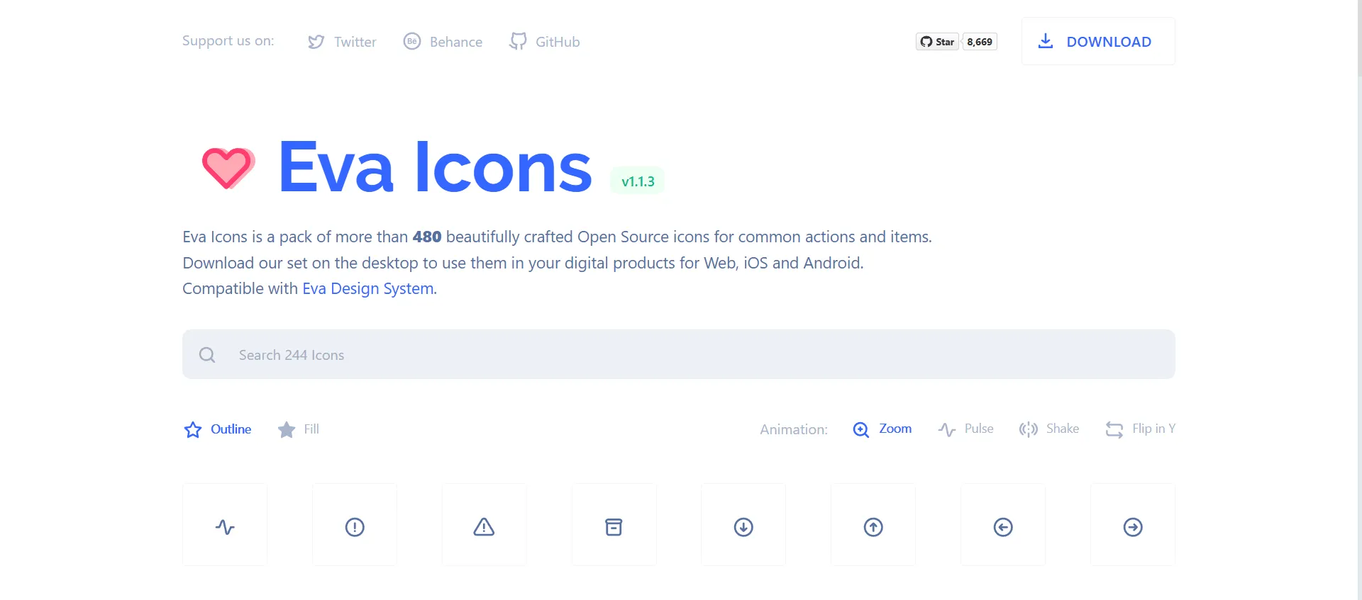 Eva Icons