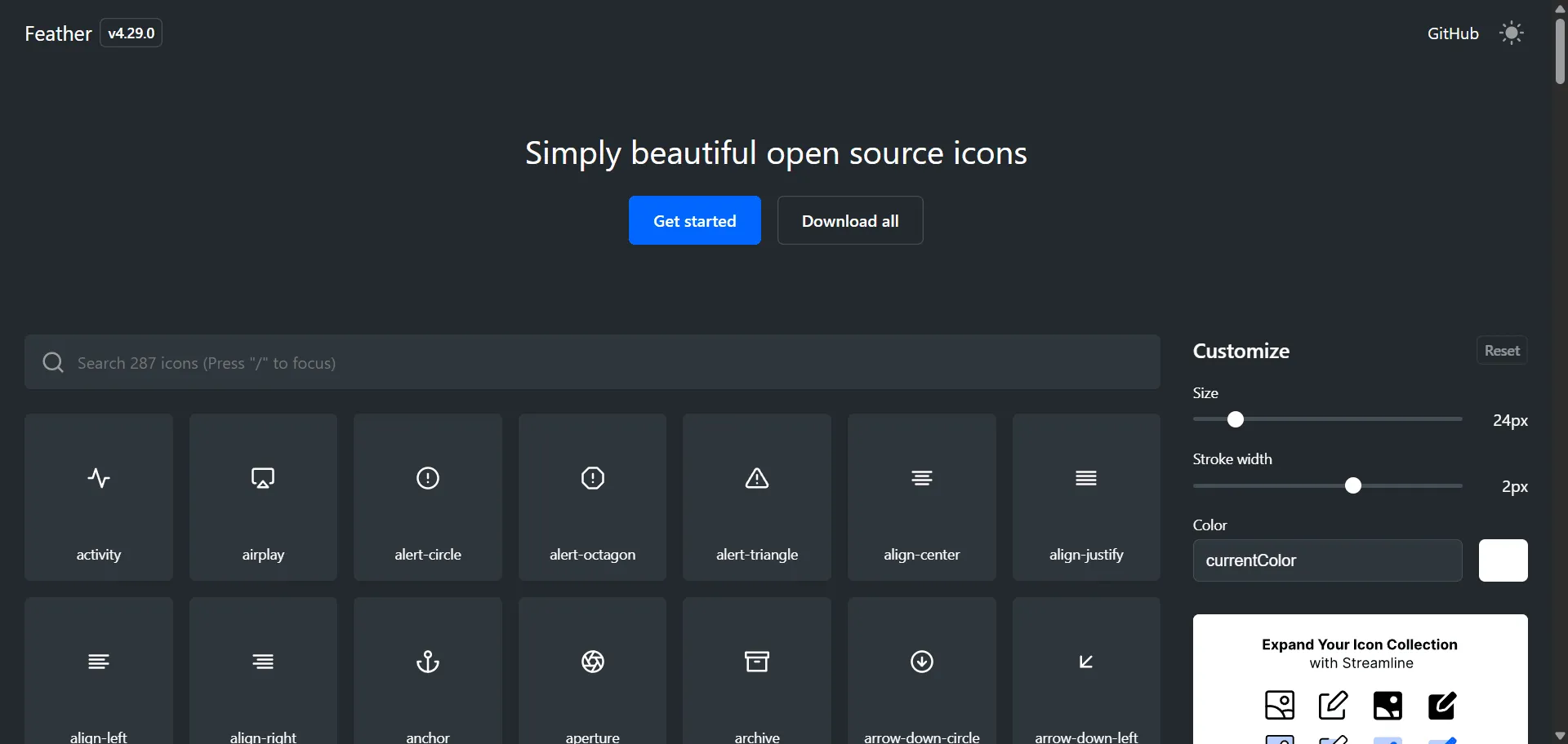 Feather Icons