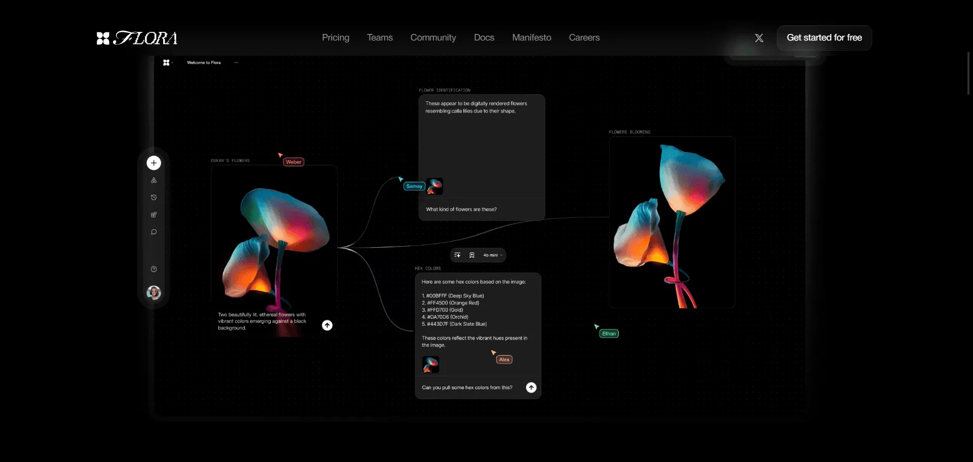 Transform fragmented creative workflows into unified artistic intelligence when infinite canvas technology delivers targeted AI creative tools with AI creative tools from Flora AI. Built for designers, creative teams, and content professionals seeking streamlined production, it combines all major AI models including GPT-4, Claude 3, Flux Pro, and Runway within one collaborative workspace so you can ideate, iterate, and explore creative concepts seamlessly, while real-time team collaboration and community workflows enable scalable creative development without tool-switching friction. This runs on a platform backed by $6.5 million in funding from Hanabi Capital, Menlo Ventures, and Twitch founder Justin Kan with pricing starting at $16 monthly for professionals, ensuring every creative project ships faster, looks distinctive, and scales strategically. The comprehensive creative environment spans everything from poster concepting to brand identity exploration through node-based workflows and infinite canvas freedom, giving you direct access to unified AI intelligence that separates efficient creative operations from scattered tool chaos across contemporary design disciplines.