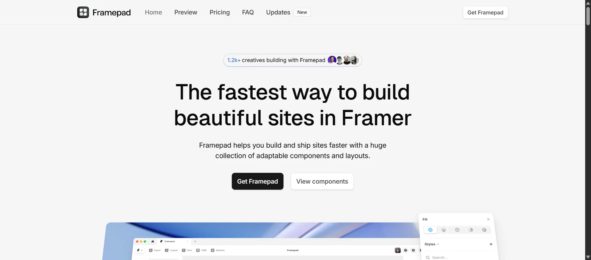 Framepad is a comprehensive UI kit and design system crafted specifically for Framer users. It’s designed to help creatives, startups, agencies, and template creators build and ship beautiful, responsive websites in Framer faster and more efficiently.