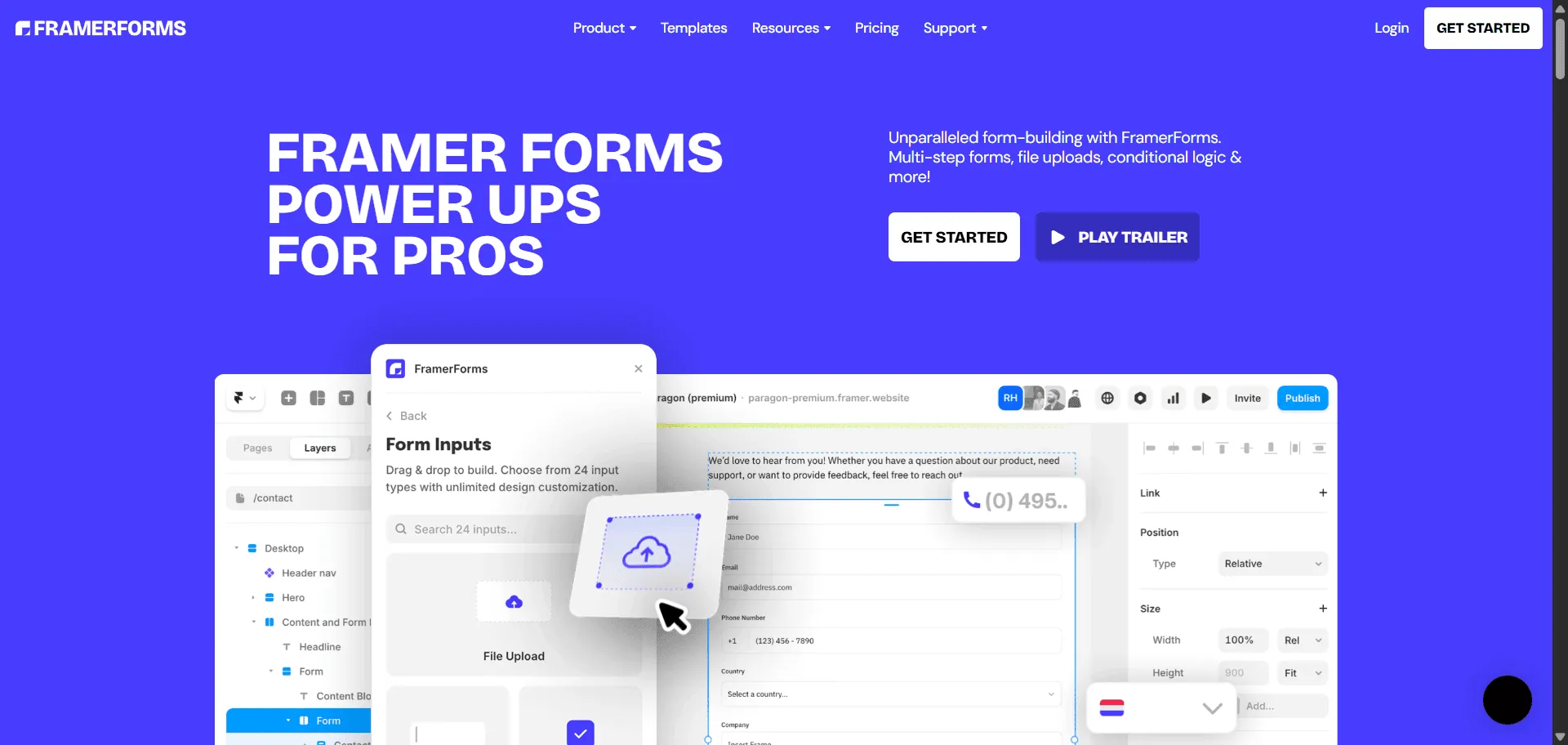 Eliminate basic form limitations and unlock advanced data collection through FramerForms' comprehensive plugin platform. Built for designers and developers, this sophisticated solution combines multi-step functionality with file upload capabilities so you can capture complex information seamlessly, while conditional logic and 20+ field types enable professional user engagement without leaving Framer. From simple contact forms to intricate surveys, each form leverages direct integration with Google Sheets, Zapier, and email services through intuitive drag-and-drop controls that require zero custom coding knowledge. This runs on a platform trusted by 10,000+ brands with lifetime access starting at $79, ensuring every project delivers professional functionality, looks authentically designed through complete styling control, and scales effortlessly across client projects requiring advanced form capabilities beyond Framer's native limitations without complex setup processes or monthly subscription fees.