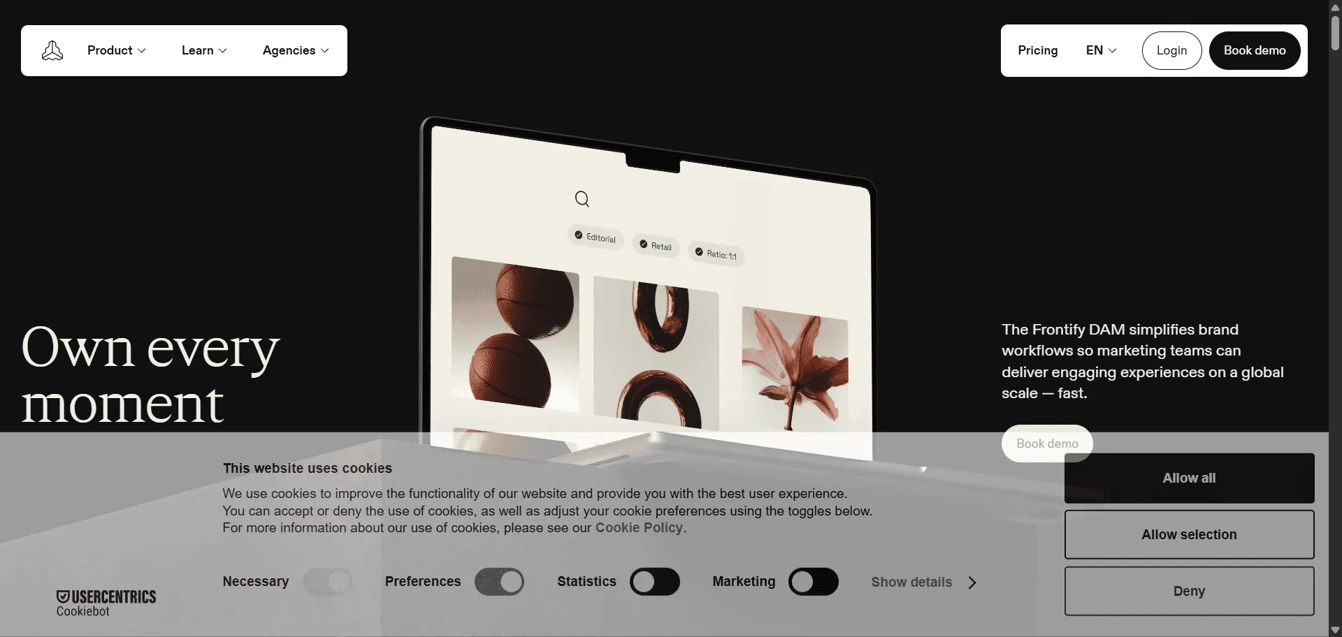Scattered brand assets and inconsistent guidelines destroy brand cohesion across global marketing teams. Brand management software solves this chaos by centralizing everything teams need to create on-brand experiences. Built for enterprise marketing teams, Frontify combines digital asset management with customizable brand portals so you can streamline workflows and maintain consistency, while integrated templates and approval systems enable faster campaign launches without compromising brand integrity. This unified platform eliminates time wasted searching for assets or checking guidelines, ensuring every touchpoint reflects your brand accurately. Trusted by Mercedes-Benz and rated 4.8/5 stars on Capterra, Frontify transforms how global teams collaborate on brand experiences. With seamless integrations and enterprise-grade security, marketing teams can focus on creativity while maintaining the consistency that drives customer loyalty and revenue growth across all markets.