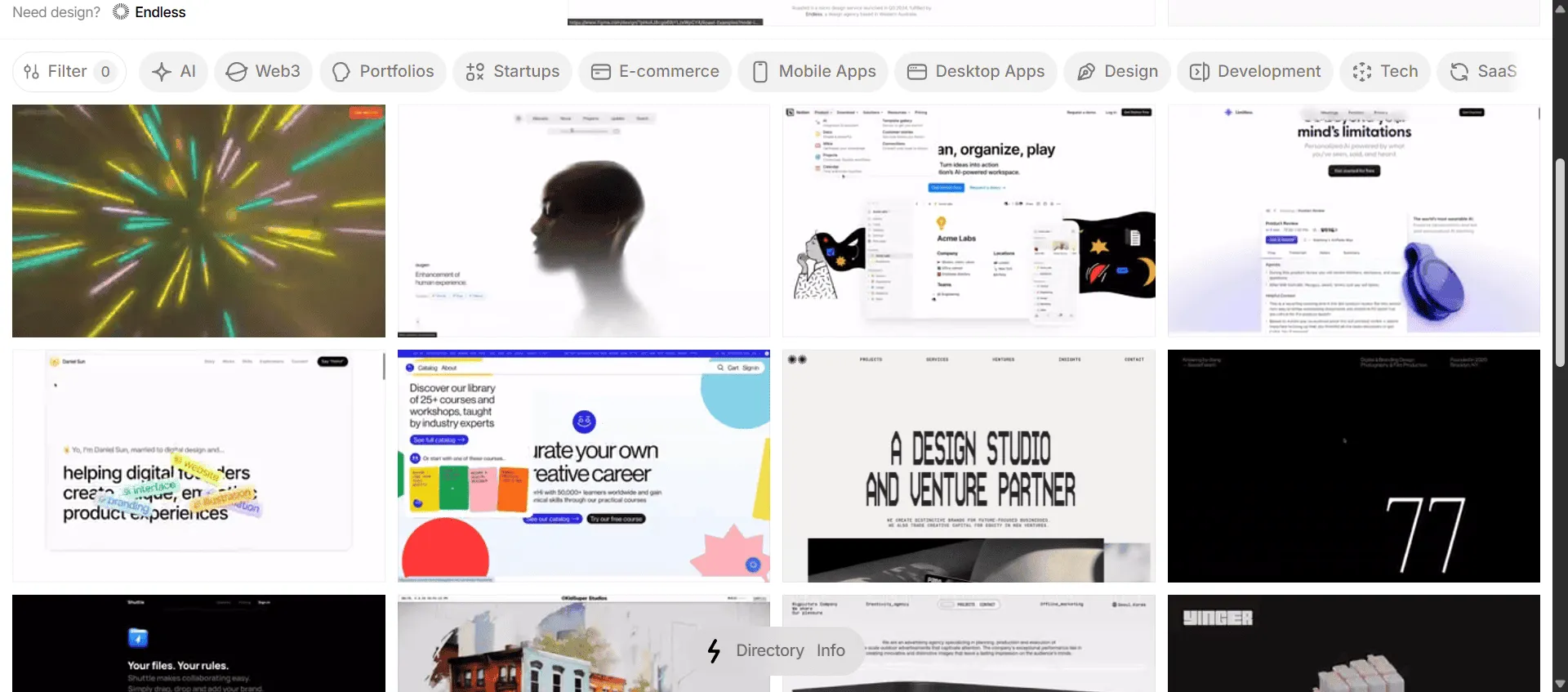 Escape creative limitations and discover exceptional visual inspiration with web design inspiration Godly offering curated website showcases completely free. Crafted for designers, developers, and creative professionals demanding superior reference materials, this comprehensive platform features thousands of high-quality websites across categories like portfolios, e-commerce, and startups, enabling you to elevate projects instantly while organized browsing and advanced filtering streamline discovery processes beyond traditional inspiration sources. Users access unlimited exploration featuring professionally curated designs, animation showcases, and typography examples that strengthen creative direction throughout all applications. The platform delivers intuitive navigation with structured categories including agency, personal, and SaaS websites, plus seamless integration capabilities for efficient workflow management. This resource serves thousands of creative professionals globally through rigorous curation standards, providing consistent access that amplifies creative vision, reinforces design excellence, and generates outstanding results across web development, branding initiatives, and digital storytelling without subscription requirements.
