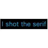 I shot the Serif