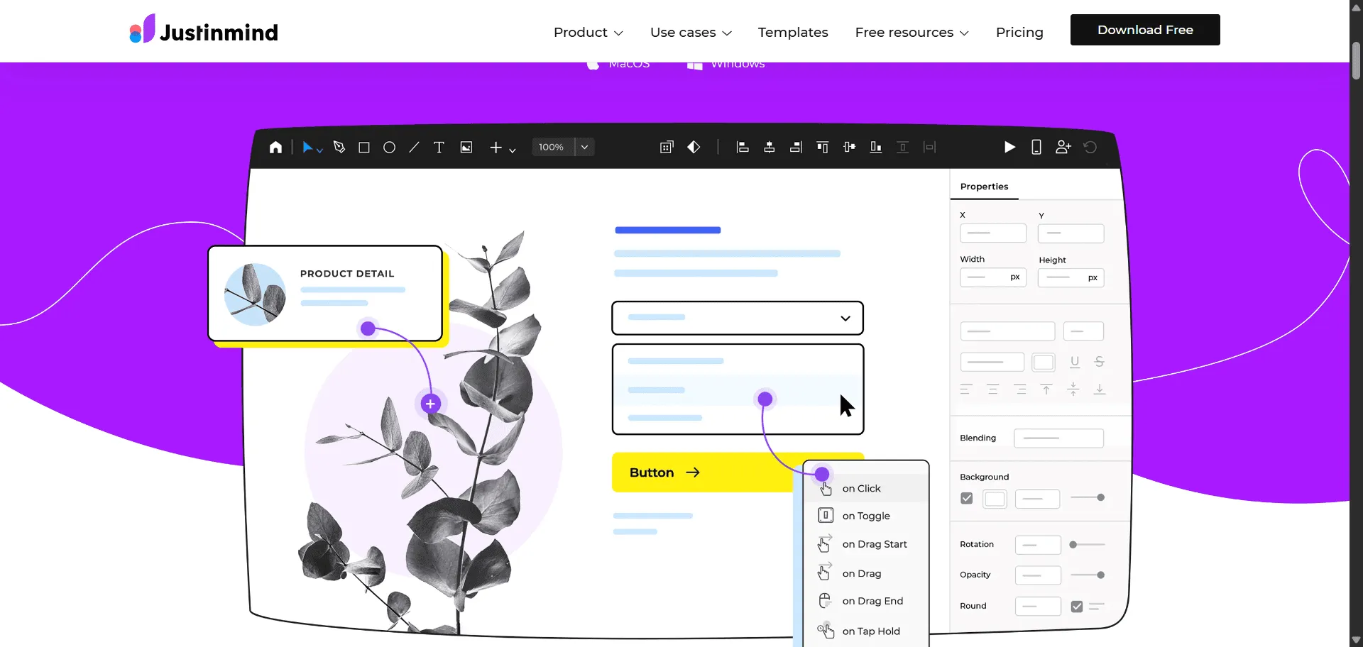 Transform static designs into interactive experiences that validate ideas before development. Prototyping tool Justinmind empowers designers and product teams to create high-fidelity web and mobile app prototypes without writing code. Built for UX designers, product managers, and development teams, it combines advanced interactions with realistic simulations so you can test user flows and validate concepts early, while collaborative features and HTML export capabilities enable seamless handoffs to developers without costly rework. This comprehensive platform includes drag-and-drop UI design tools, gesture-based mobile interactions, form prototyping, and real-time collaboration features that let multiple team members work simultaneously. Trusted by thousands of users including Temple University and TokBox, ensuring every prototype ships faster, looks sharper, and scales effortlessly from concept to completion.