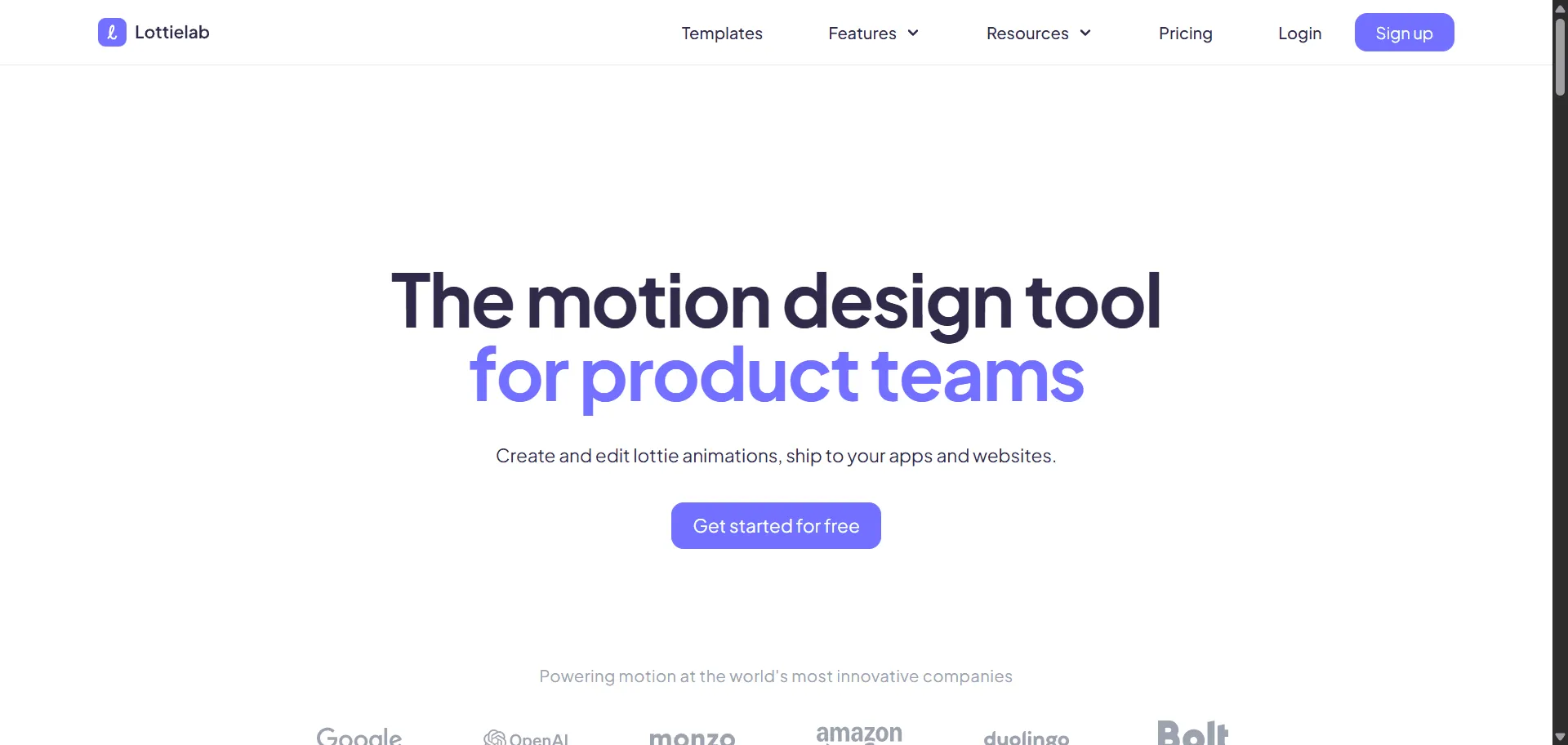 Stop wrestling with clunky animation workflows that drain your creativity and start building stunning interactive experiences in minutes with motion design tool Lottielab. Built for product teams, designers, and developers who demand speed without sacrificing quality, this revolutionary platform combines seamless Figma integration with drag-and-drop animation tools so you can create, collaborate, and ship Lottie animations 5x faster than traditional methods, while real-time collaboration features and one-click exports to GIF, MP4, and code enable instant deployment without technical bottlenecks. This runs on a platform that raised €3.7 million from Point Nine and attracted investors from Webflow, Slack, and Squarespace, ensuring every animation launches with production-ready performance, maintains interactive capabilities that engage users beyond static content, and transforms your design process from tedious handoffs into streamlined creative powerhouse that ships delightful experiences instantly.