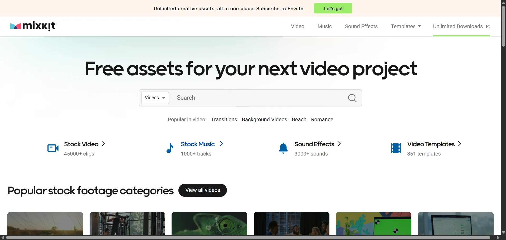 Free stock of art and illustrations that can be used for various creative projects. It offers unlimited downloads, no attribution required, and different size options. It also features categories such as business, city, people, music, and more. It is made by Envato Elements.