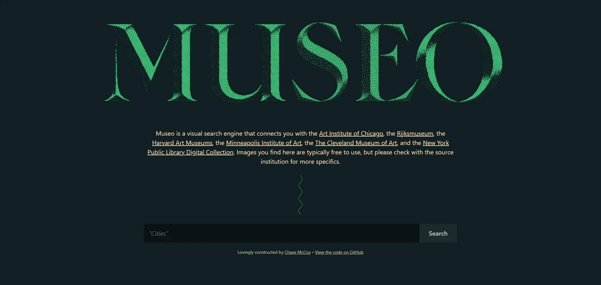A Visual search engine that connects you with free images from some of the best museums in the world.