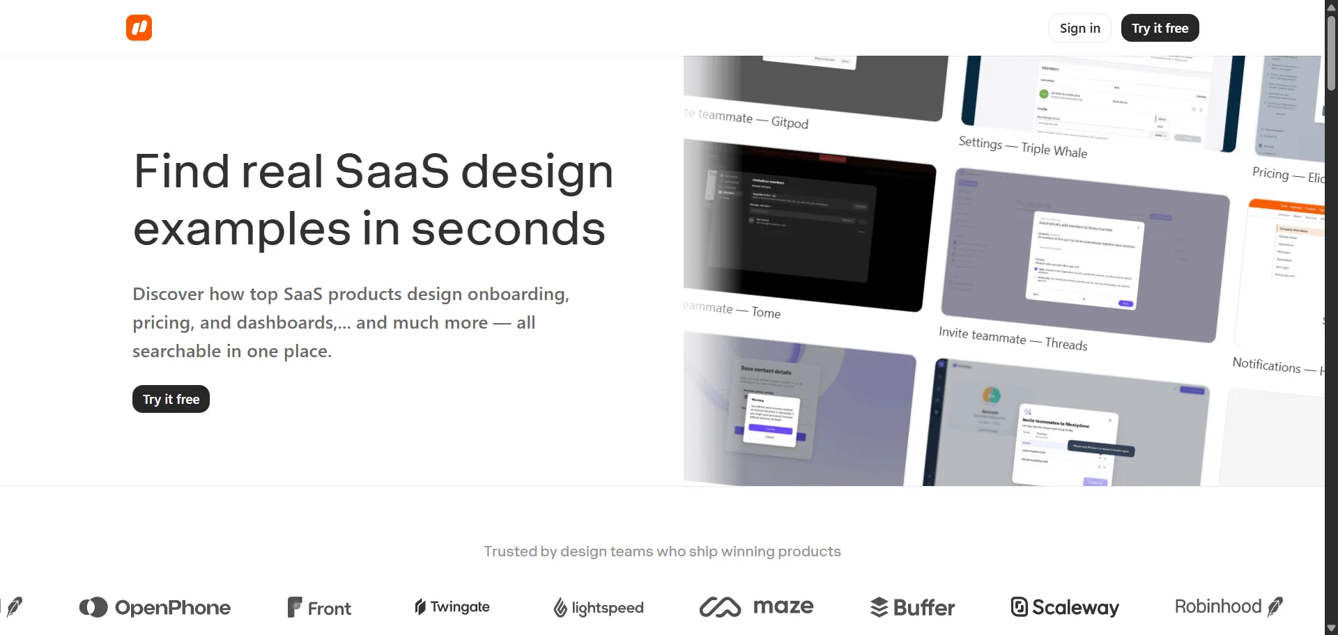 Stop wasting hours opening 47 tabs to find design inspiration. Nicelydone is the design research assistant built for SaaS teams, product managers, and founders. It solves the problem of finding real-world examples by providing a massive, searchable library of over 173,500 screens and 7,800 complete user flows from top products. Instead of manually signing up for apps and taking screenshots, you can instantly find proven patterns for everything from onboarding and pricing to complex dashboards. This allows you to make data-backed design decisions, build better products faster, and get your entire team aligned without the guesswork.
