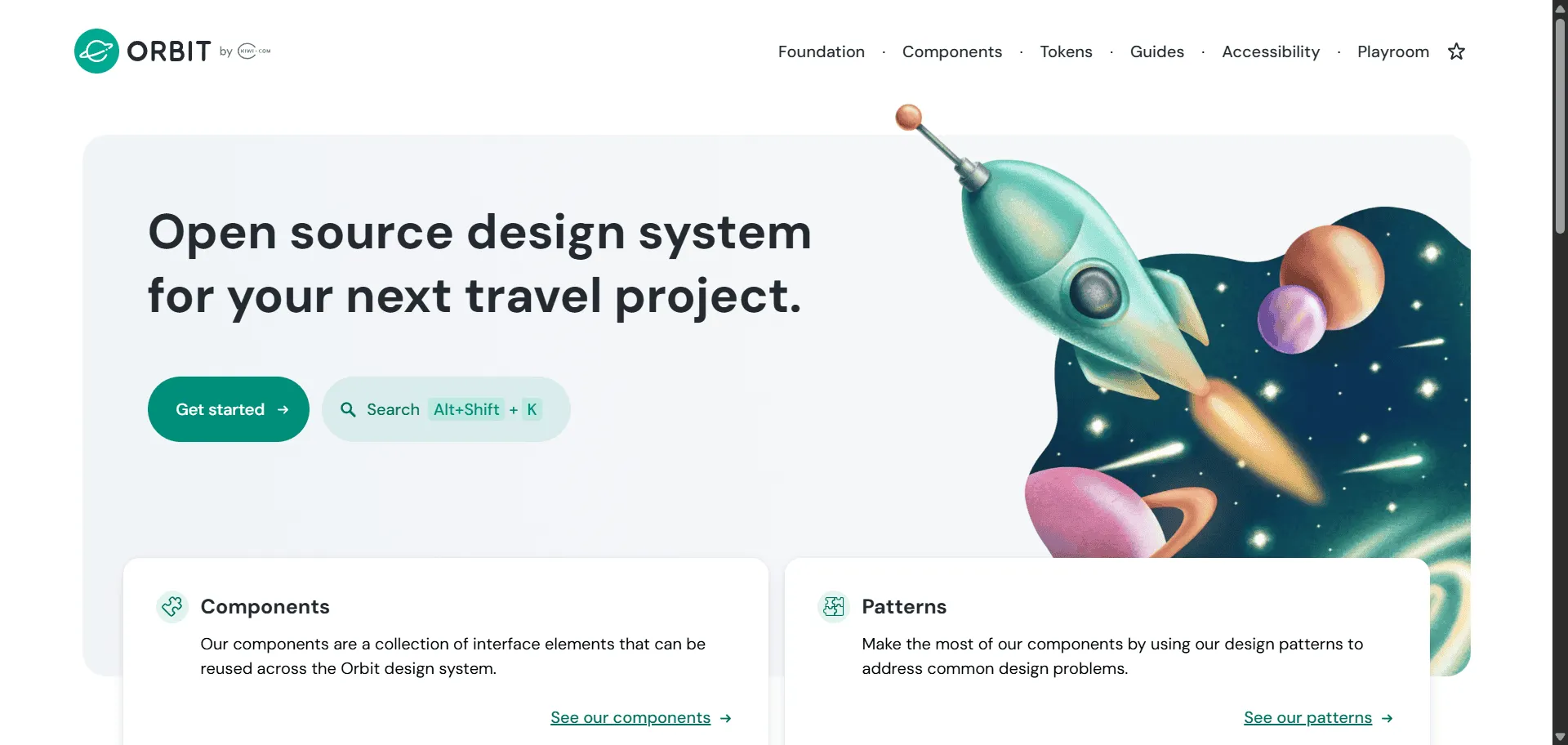 Design system Orbit Design System transforms complex travel interface challenges into beautiful, intuitive user experiences trusted by global travel projects worldwide. Built for developers creating travel applications and booking platforms, it combines open-source components with comprehensive pattern libraries so you can build cohesive travel interfaces efficiently, while foundation guidelines for colors, typography, and spacing enable professional user experiences without rebuilding common patterns. This system operates on a platform trusted by Kiwi.com's ecosystem, featuring extensive Figma community resources and voice guidelines that make interfaces more accessible and travel-focused across web applications. Whether you're building flight booking systems or scaling design consistency across multiple travel touchpoints, this comprehensive design system helps every project ship faster with consistent, beautiful interfaces that maintain visual coherence while supporting seamless travel experiences across desktop and mobile platforms.