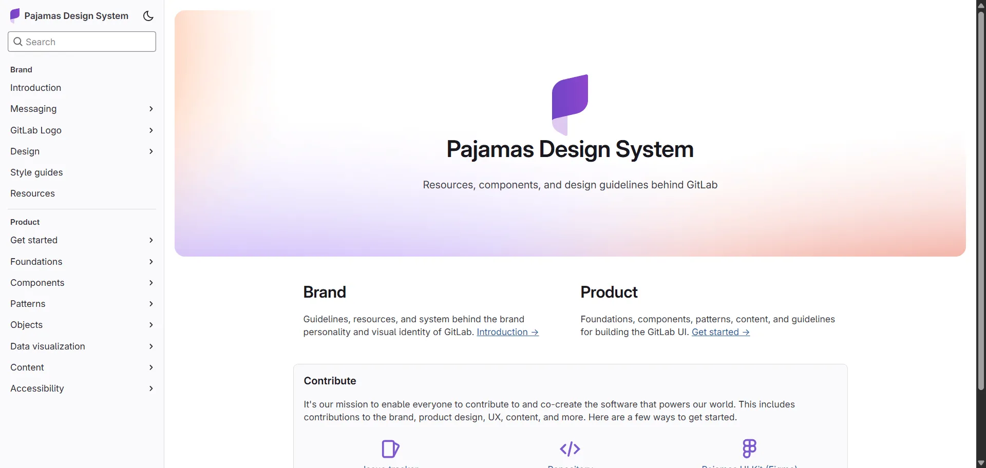 Design system Pajamas Design System transforms complex DevOps interface challenges into consistent, scalable user experiences trusted by millions of GitLab users worldwide. Built for product designers, engineers, and product managers creating GitLab DevOps platform experiences, it combines 34 reusable components with 19 foundational directories so you can build cohesive development interfaces efficiently, while comprehensive accessibility guidelines and Vue.js-based frontend resources enable professional user experiences without rebuilding common patterns. This open-source system operates as the single source of truth trusted by GitLab's global ecosystem, featuring robust component documentation, page layouts, content guidelines, and developer resources that make interfaces more maintainable and scalable across the entire DevSecOps lifecycle. Whether you're building code management tools or scaling design consistency across multiple DevOps platforms, this comprehensive design system helps every project ship faster with consistent, accessible interfaces that maintain visual coherence.