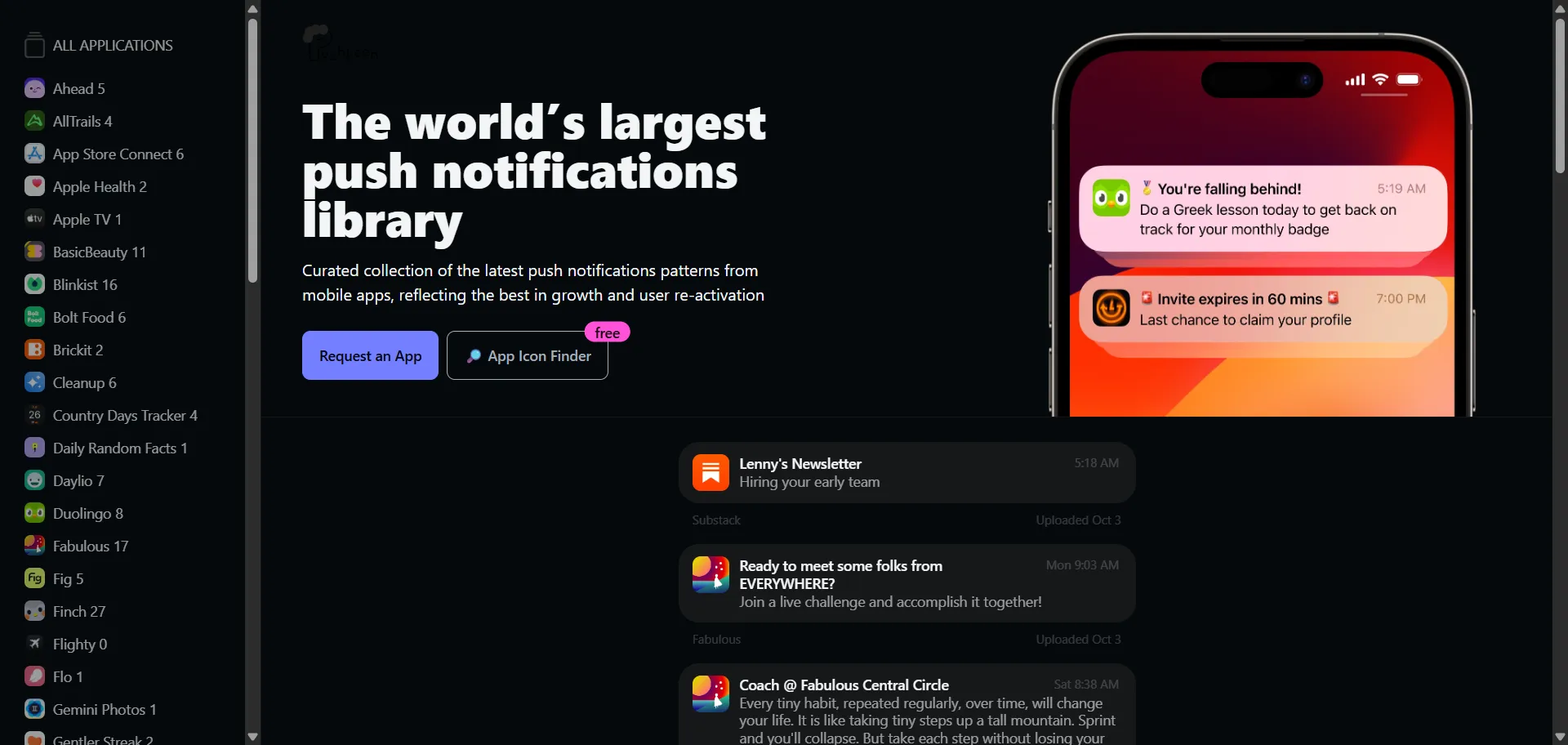 Stop guessing what makes a great push notification and start sending messages that work with Pushkeen AI. Built for product teams and marketers, this platform solves the challenge of effective user engagement by providing a curated library of the best push notification examples from successful mobile apps. Instead of starting from scratch, you can browse proven strategies for growth and re-activation, ensuring your notifications are impactful. This runs on a lightweight, AI-powered platform that is easy to integrate and privacy-focused, enabling you to send personalized, effective notifications without the bloat of more intrusive tools, ensuring every message resonates with your users and drives results.