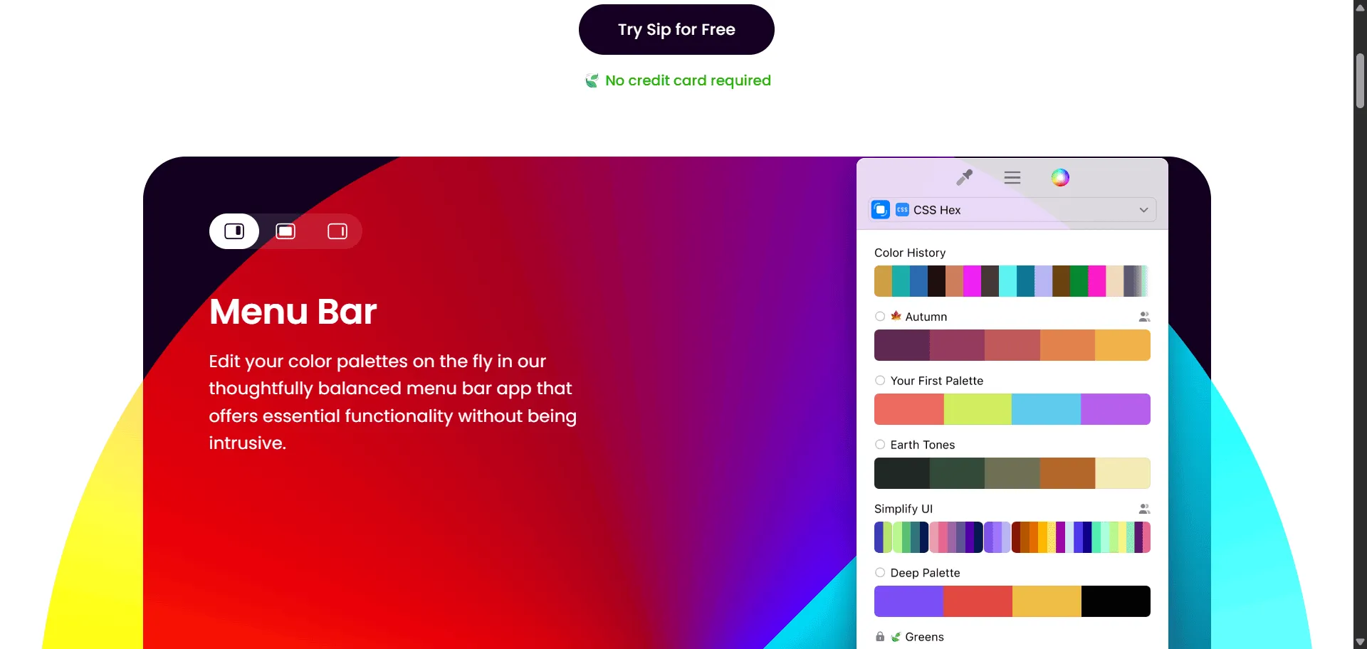 Stop hunting for perfect colors across multiple apps when you need instant, pixel-precise color management for professional design workflows. Color picker Sip delivers lightning-fast native macOS performance with intelligent organization capabilities. Built for designers, developers, and creative teams who demand efficiency, it combines smart palettes with contrast checking so you can grab colors from anywhere on screen and organize them instantly, while multiple format support and team collaboration features enable seamless workflow integration without switching between tools. This runs on a platform trusted by creative professionals worldwide with continuous updates including color blindness simulation, smart profiles, and Sign in with Apple sync, ensuring every project ships faster, looks sharper, and scales effortlessly across your entire design system.