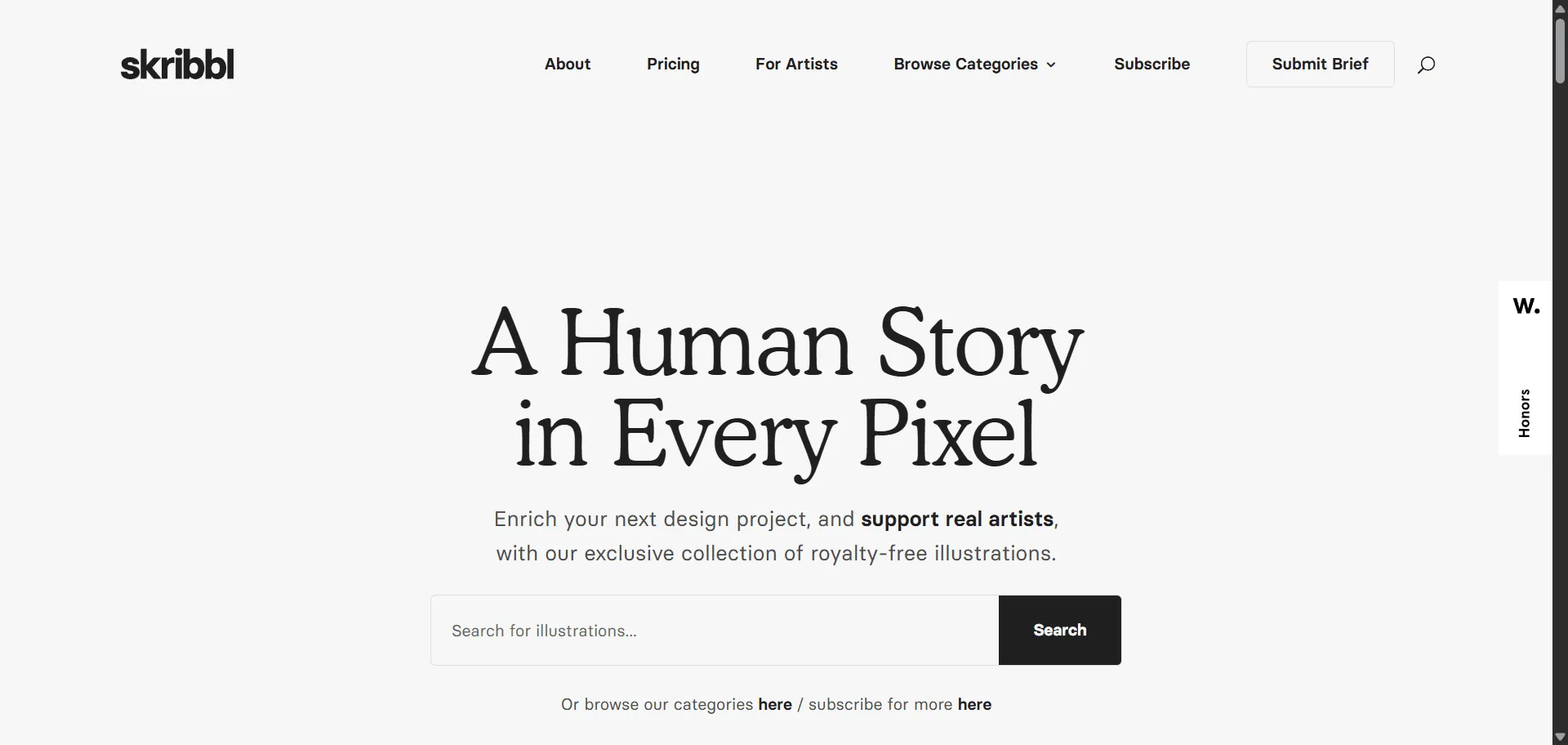 Transform design projects without generic stock art frustration through Skribbl's exclusive royalty-free illustration marketplace. Built for designers and content creators, this curated platform combines 2,966 hand-drawn illustrations with transparent SVG and PNG formats so you can enhance visual storytelling instantly, while multi-category organization and artist attribution enable authentic creative exploration without licensing restrictions. From business themes to abstract concepts, each illustration comes from a global community of 77 world-class artists who contribute weekly updates through streamlined submission processes that maintain artistic quality. This runs on a platform trusted by over 200,000 website visitors with 10k+ newsletter subscribers, ensuring every download ships with full commercial licensing, looks authentically hand-crafted, and scales effortlessly across marketing materials, web design, and presentation projects requiring premium illustrations that support real artists through a 50% revenue sharing model