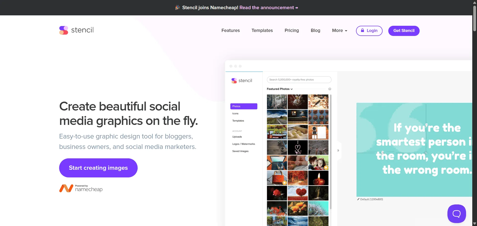 Transform visual content creation without complex software barriers through Stencil's ridiculously simple online graphic design platform. Built for social media marketers and bloggers, this comprehensive tool combines royalty-free stock photos with intuitive drag-and-drop editing so you can create professional graphics instantly, while Google Fonts integration and custom logo uploads enable branded content production without design expertise. From social media posts to blog headers, each design leverages thousands of weekly photo additions and pre-loaded optimal sizing for Facebook, Twitter, Instagram, and Pinterest through browser-based functionality that requires zero software installation. This runs on a platform trusted by over 405,000 happy users and endorsed by Noah Kagan of AppSumo, ensuring every project ships with professional polish, loads faster than desktop alternatives, and scales effortlessly across WordPress plugins, Chrome extensions, and direct social sharing capabilities