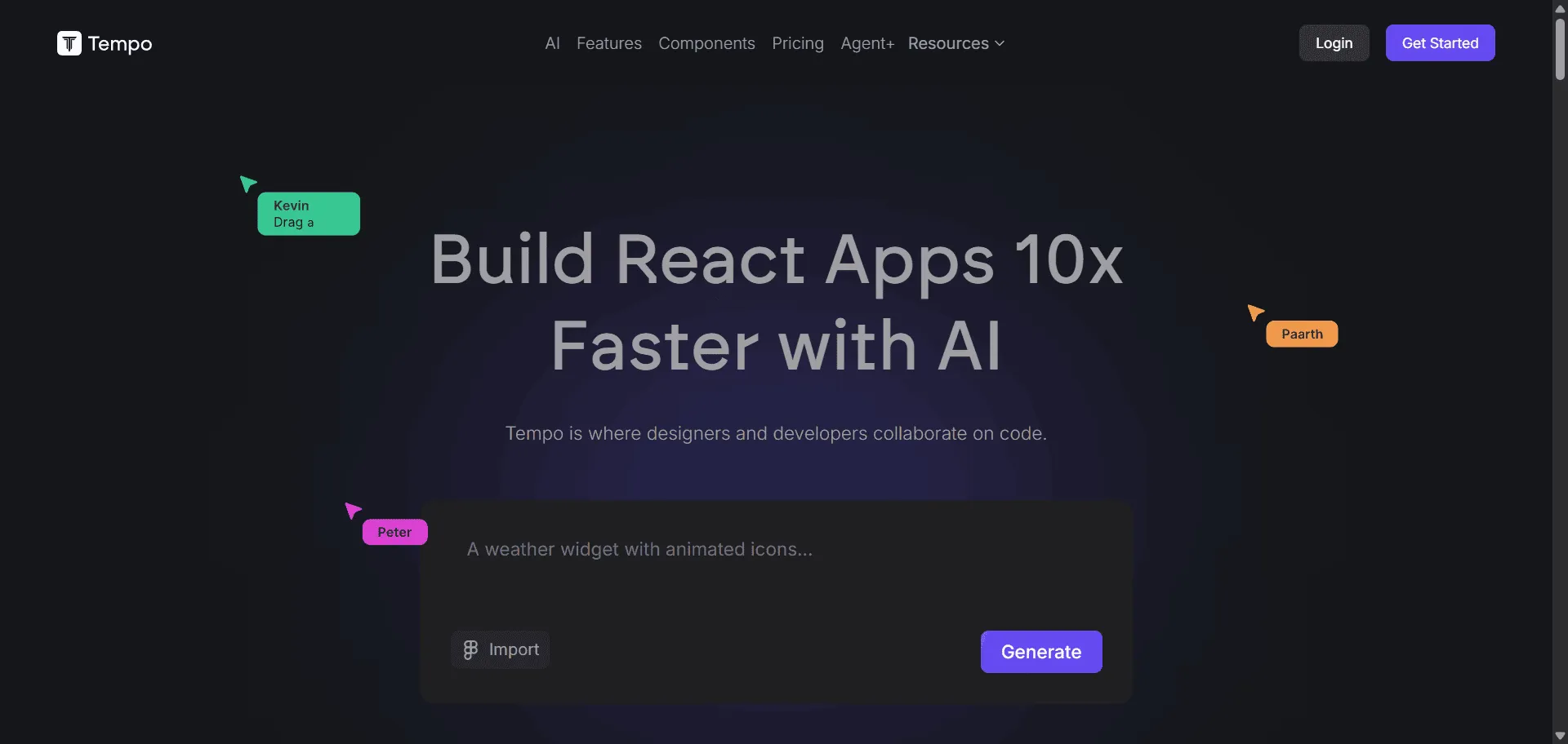 Transform design hunts into production-ready React code with AI React development from Tempo Labs. Built for designers and developers seeking seamless collaboration, this Y Combinator-backed platform combines visual editing with drag-and-drop capabilities so you can generate high-quality React applications using natural language prompts, while integrated GitHub workflows and VS Code compatibility enable direct codebase contributions without engineering bottlenecks. The platform features pre-built SaaS templates for Stripe, Polar, and Supabase alongside Figma plugin integration and mobile app support through Expo react-native capabilities. This runs on technology trusted by enterprise teams including Chorus AI, which reported 50% reduced front-end development costs and 3x velocity improvements, ensuring every project ships faster, looks sharper, and scales effortlessly across modern development workflows.