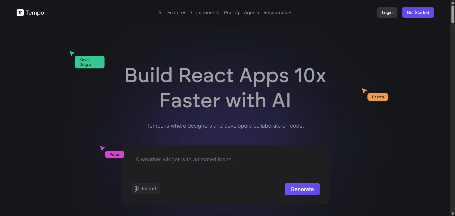 Gives you a drag-and-drop editor to visually design React components, layouts, and styles, making it feel like a design tool while still letting you dive into the code whenever you want. You can import your own components from Storybook or quickly generate a custom library, and it works with any existing React codebase so you don’t have to start from scratch. The platform supports easy local editing in VSCode, pushes directly to GitHub, and lets you deploy anywhere, keeping you in control of your code. AI agents help you plan, design, and build features—usually delivering new features in as little as 48–72 hours, with unlimited design revisions and code review improvements included. Whether you want to generate full-stack apps from prompts, polish your UI, or maintain a design system, Tempo streamlines every step and saves you a ton of development time