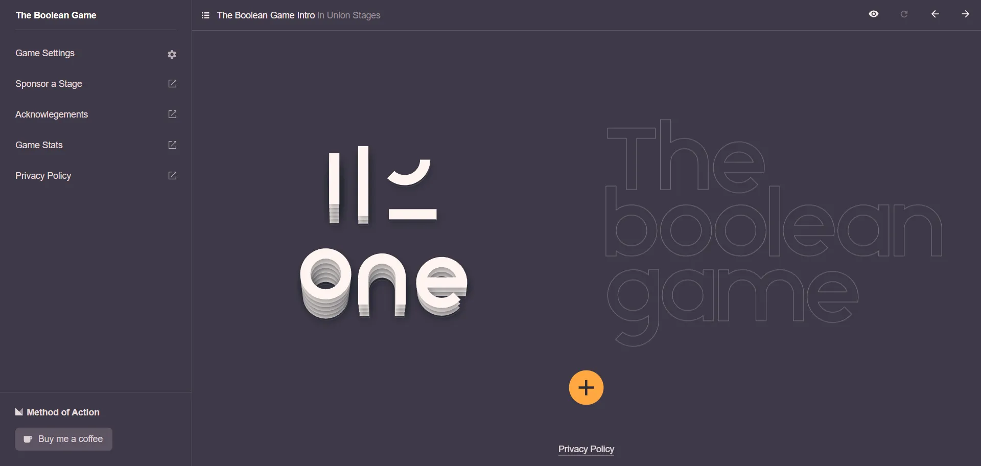 This is a game is all about shapes and how you can make new shapes by merging shapes using union, subtract, intersect, or divide boolean operation.