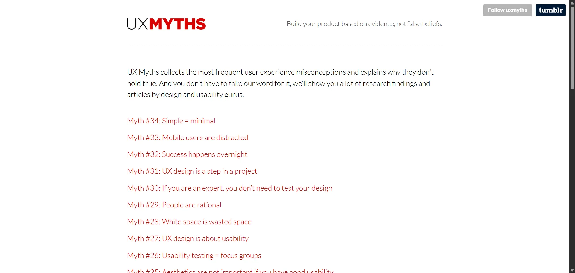 Empowers designers and creators to challenge UX misconceptions with evidence-backed insights and debunked myths. It blends expert research, real-world examples, and behavioral science to elevate conversations and decision-making. Whether questioning assumptions or reinforcing strategies, it equips teams with clarity and confidence in every design step.