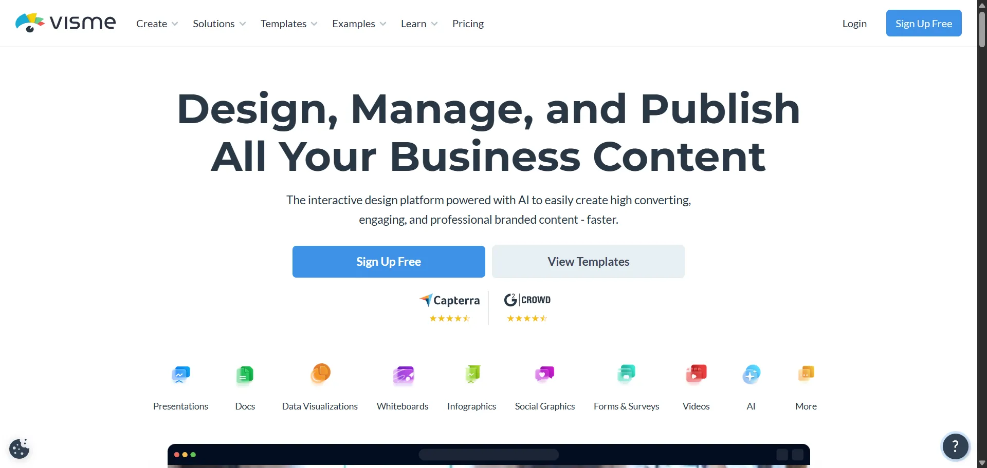 You can create and share professional branded content in various formats, such as presentations, infographics, videos, etc. It also offers features for team collaboration, brand consistency, and visual communication. It is an all-in-one marketing and design platform