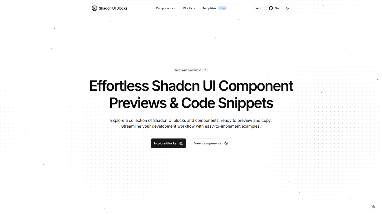 Cover of Shadcn UI Blocks