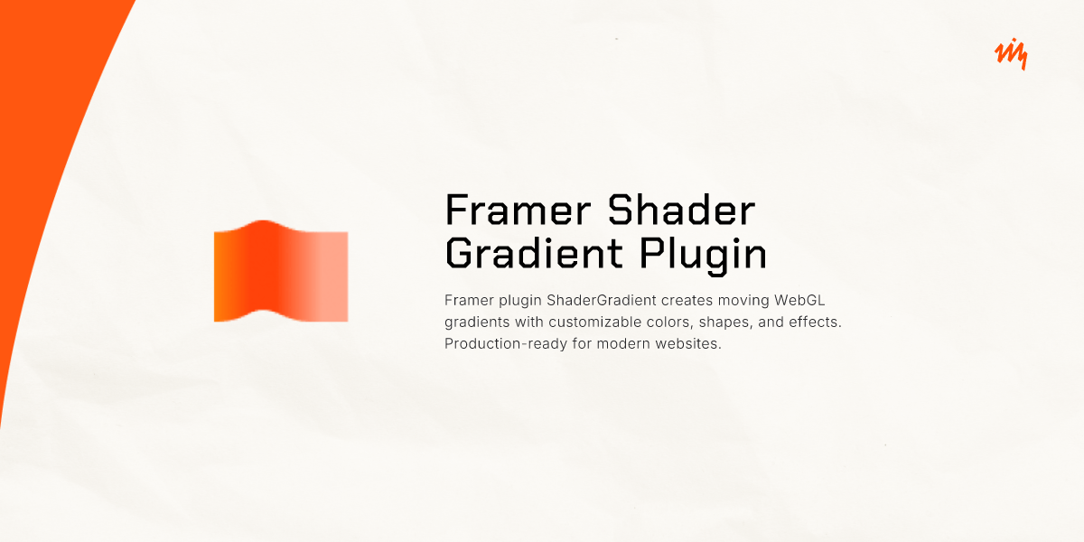 Framer Shader Gradient Plugin